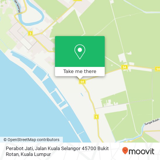 Peta Perabot Jati, Jalan Kuala Selangor 45700 Bukit Rotan