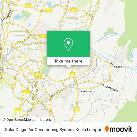 Peta Solar Dingin Air Conditioning System