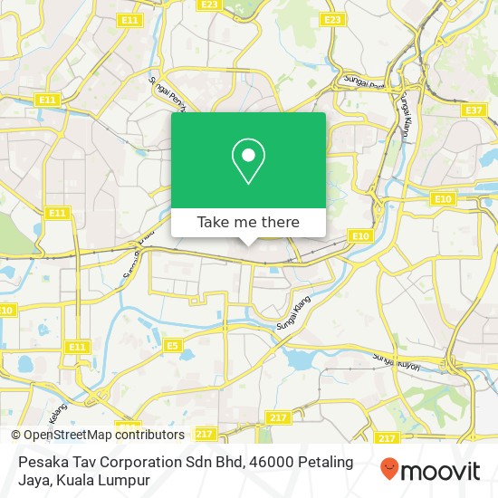 Peta Pesaka Tav Corporation Sdn Bhd, 46000 Petaling Jaya