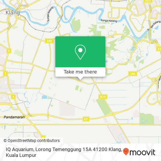 IQ Aquarium, Lorong Temenggung 15A 41200 Klang map