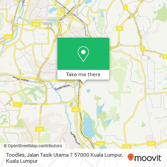 Toodles, Jalan Tasik Utama 7 57000 Kuala Lumpur map