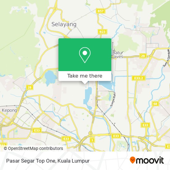 Pasar Segar Top One map