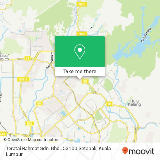 Teratai Rahmat Sdn. Bhd., 53100 Setapak map