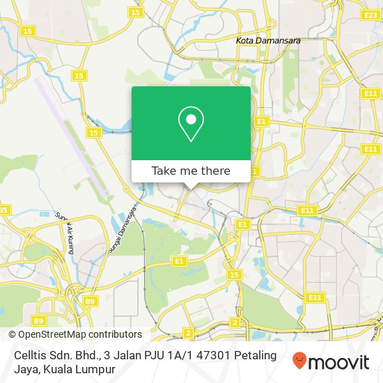 Peta Celltis Sdn. Bhd., 3 Jalan PJU 1A / 1 47301 Petaling Jaya