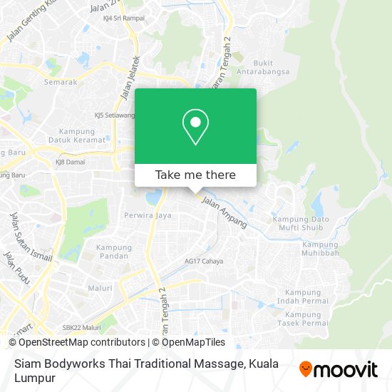 Siam Bodyworks Thai Traditional Massage map