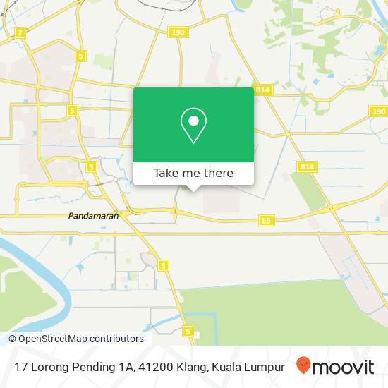 17 Lorong Pending 1A, 41200 Klang map