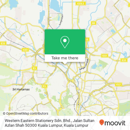 Western Eastern Stationery Sdn. Bhd., Jalan Sultan Azlan Shah 50300 Kuala Lumpur map