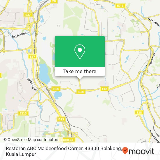 Restoran ABC Maideenfood Corner, 43300 Balakong map