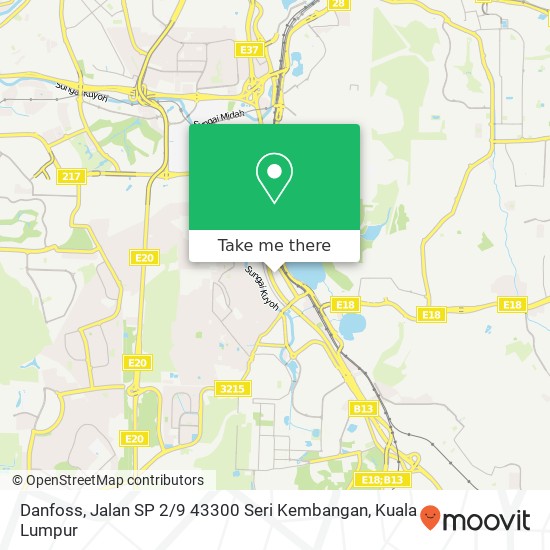 Danfoss, Jalan SP 2 / 9 43300 Seri Kembangan map