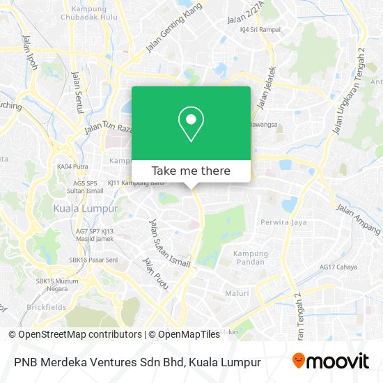 PNB Merdeka Ventures Sdn Bhd map
