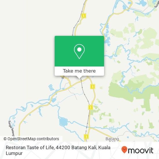 Restoran Taste of Life, 44200 Batang Kali map