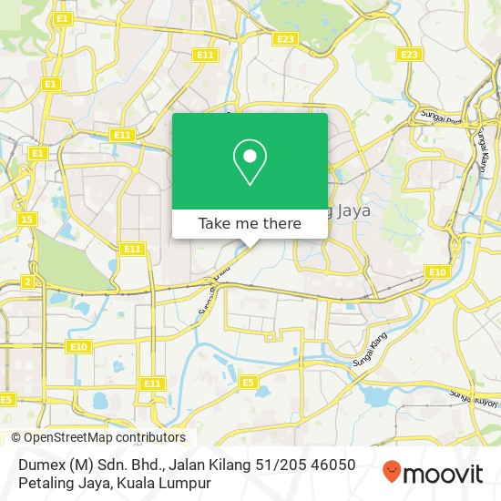 Dumex (M) Sdn. Bhd., Jalan Kilang 51 / 205 46050 Petaling Jaya map