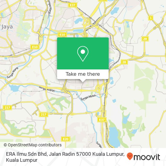 ERA Ilmu Sdn Bhd, Jalan Radin 57000 Kuala Lumpur map