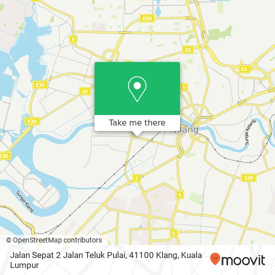Jalan Sepat 2 Jalan Teluk Pulai, 41100 Klang map