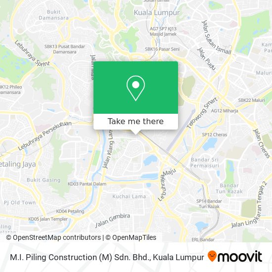 Peta M.I. Piling Construction (M) Sdn. Bhd.