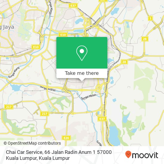 Chai Car Service, 66 Jalan Radin Anum 1 57000 Kuala Lumpur map