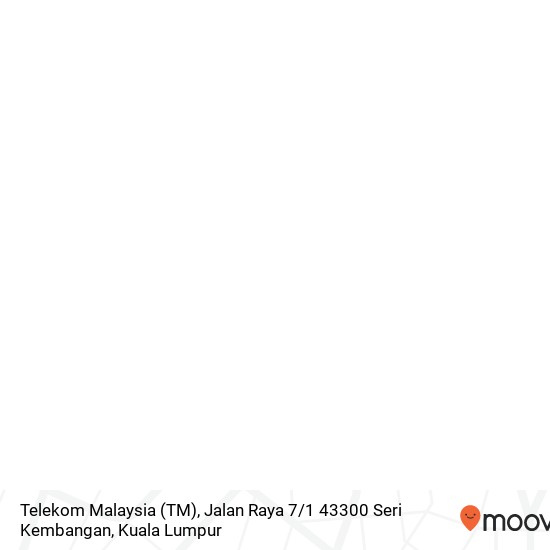 Telekom Malaysia (TM), Jalan Raya 7 / 1 43300 Seri Kembangan map