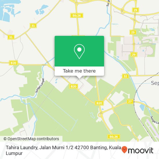 Tahira Laundry, Jalan Murni 1 / 2 42700 Banting map