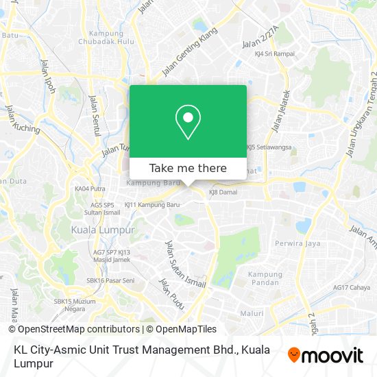 KL City-Asmic Unit Trust Management Bhd. map