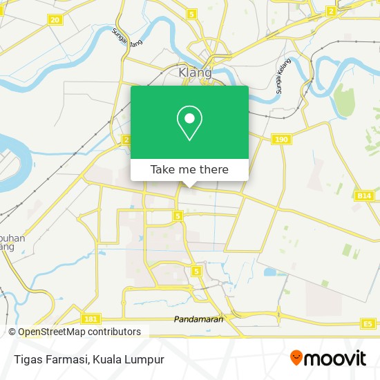 Tigas Farmasi map