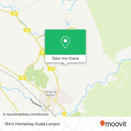 Shri's Homestay map