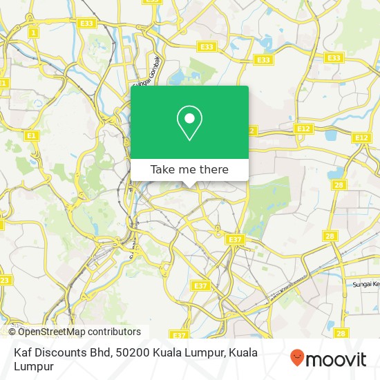 Kaf Discounts Bhd, 50200 Kuala Lumpur map