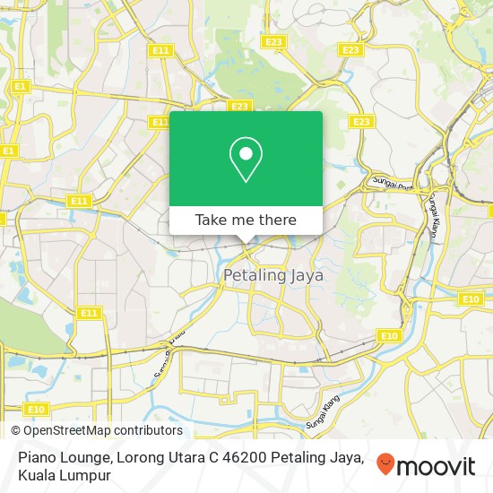 Peta Piano Lounge, Lorong Utara C 46200 Petaling Jaya