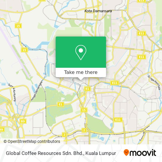 Global Coffee Resources Sdn. Bhd. map