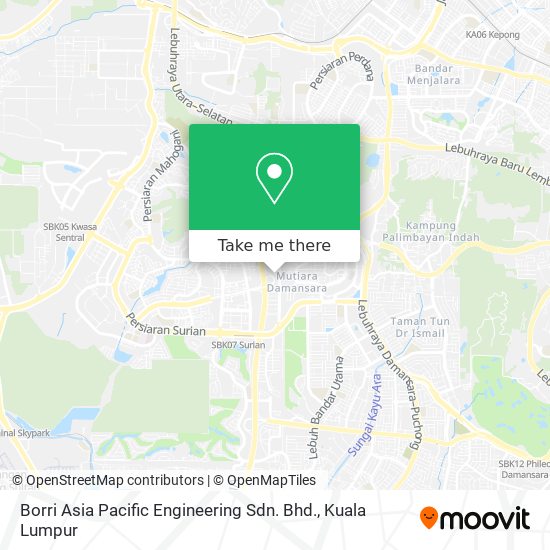 Borri Asia Pacific Engineering Sdn. Bhd. map