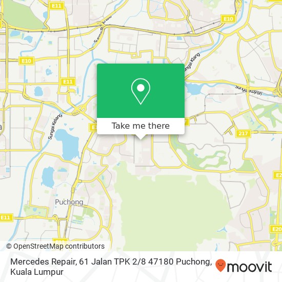 Mercedes Repair, 61 Jalan TPK 2 / 8 47180 Puchong map