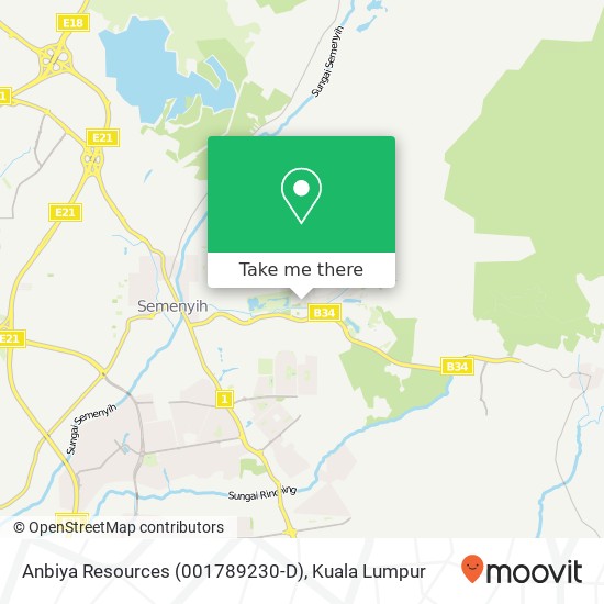 Peta Anbiya Resources (001789230-D), 7 Jalan TTS 3 43500 Semenyih