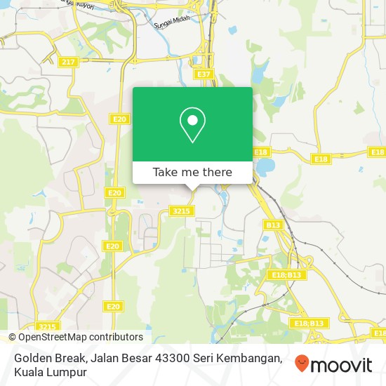 Golden Break, Jalan Besar 43300 Seri Kembangan map
