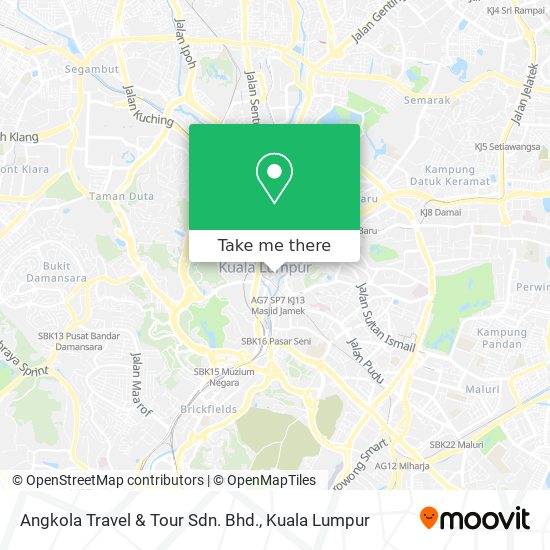 Peta Angkola Travel & Tour Sdn. Bhd.