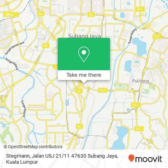 Stegmann, Jalan USJ 21 / 11 47630 Subang Jaya map