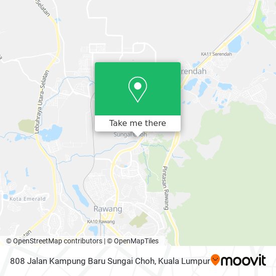 808 Jalan Kampung Baru Sungai Choh map