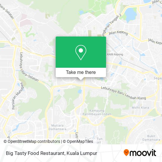 Big Tasty Food Restaurant map