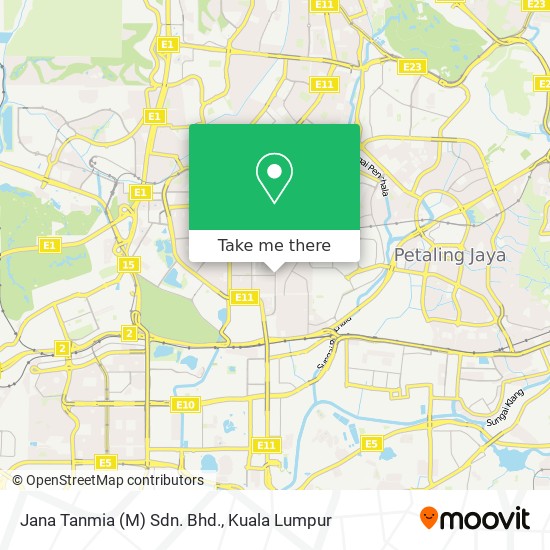 Jana Tanmia (M) Sdn. Bhd. map