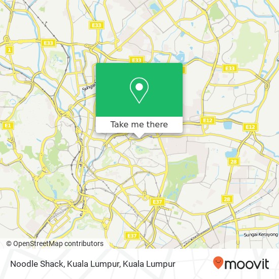 Noodle Shack, Kuala Lumpur map