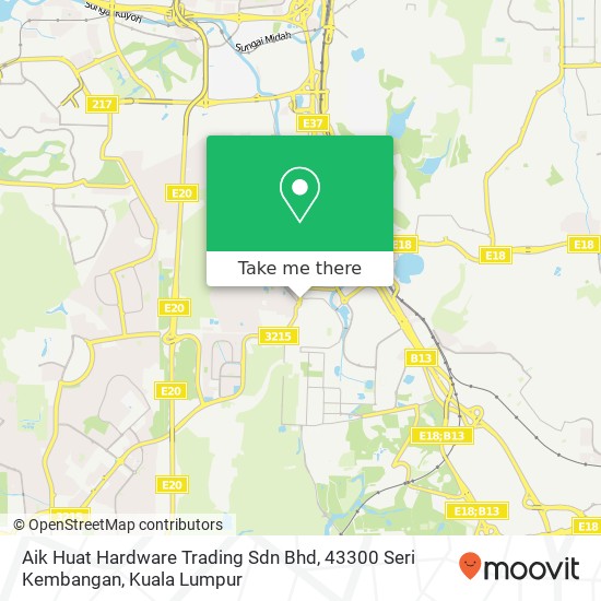 Aik Huat Hardware Trading Sdn Bhd, 43300 Seri Kembangan map