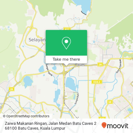 Zaiwa Makanan Ringan, Jalan Medan Batu Caves 2 68100 Batu Caves map