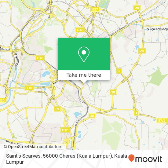 Saint's Scarves, 56000 Cheras (Kuala Lumpur) map