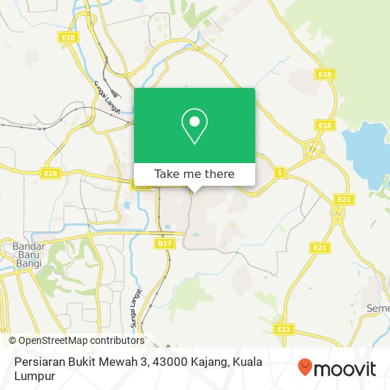 Persiaran Bukit Mewah 3, 43000 Kajang map