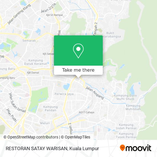 RESTORAN SATAY WARISAN map