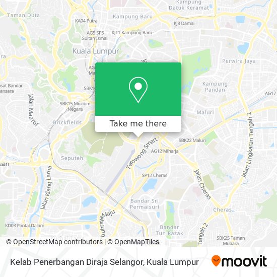Kelab Penerbangan Diraja Selangor map