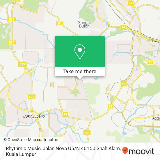 Peta Rhythmic Music, Jalan Nova U5 / N 40150 Shah Alam