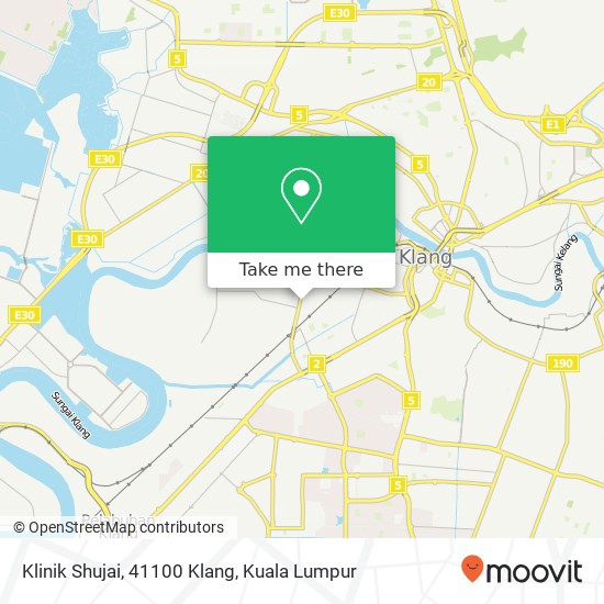 Klinik Shujai, 41100 Klang map