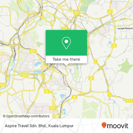 Aspire Travel Sdn. Bhd. map