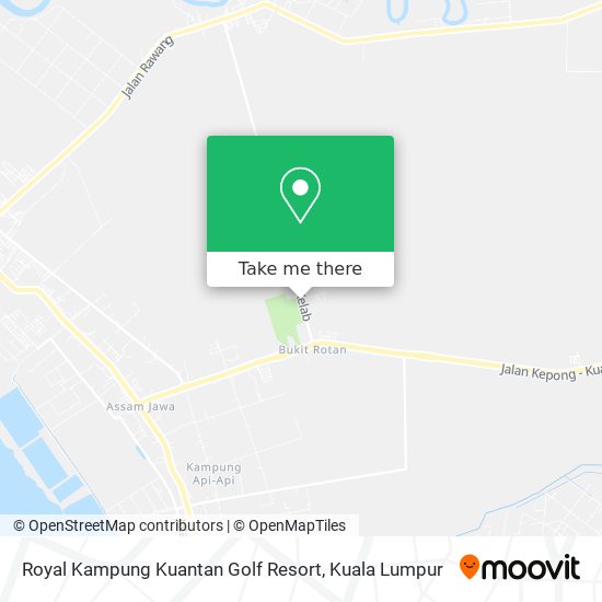 Royal Kampung Kuantan Golf Resort map