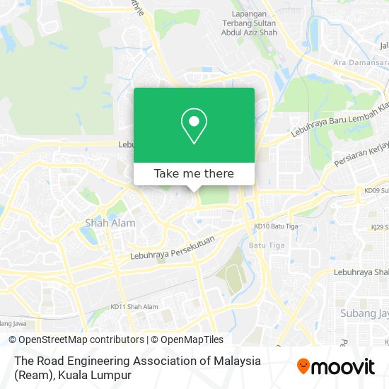 The Road Engineering Association of Malaysia (Ream) map