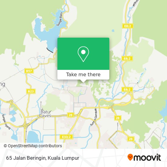 65 Jalan Beringin map